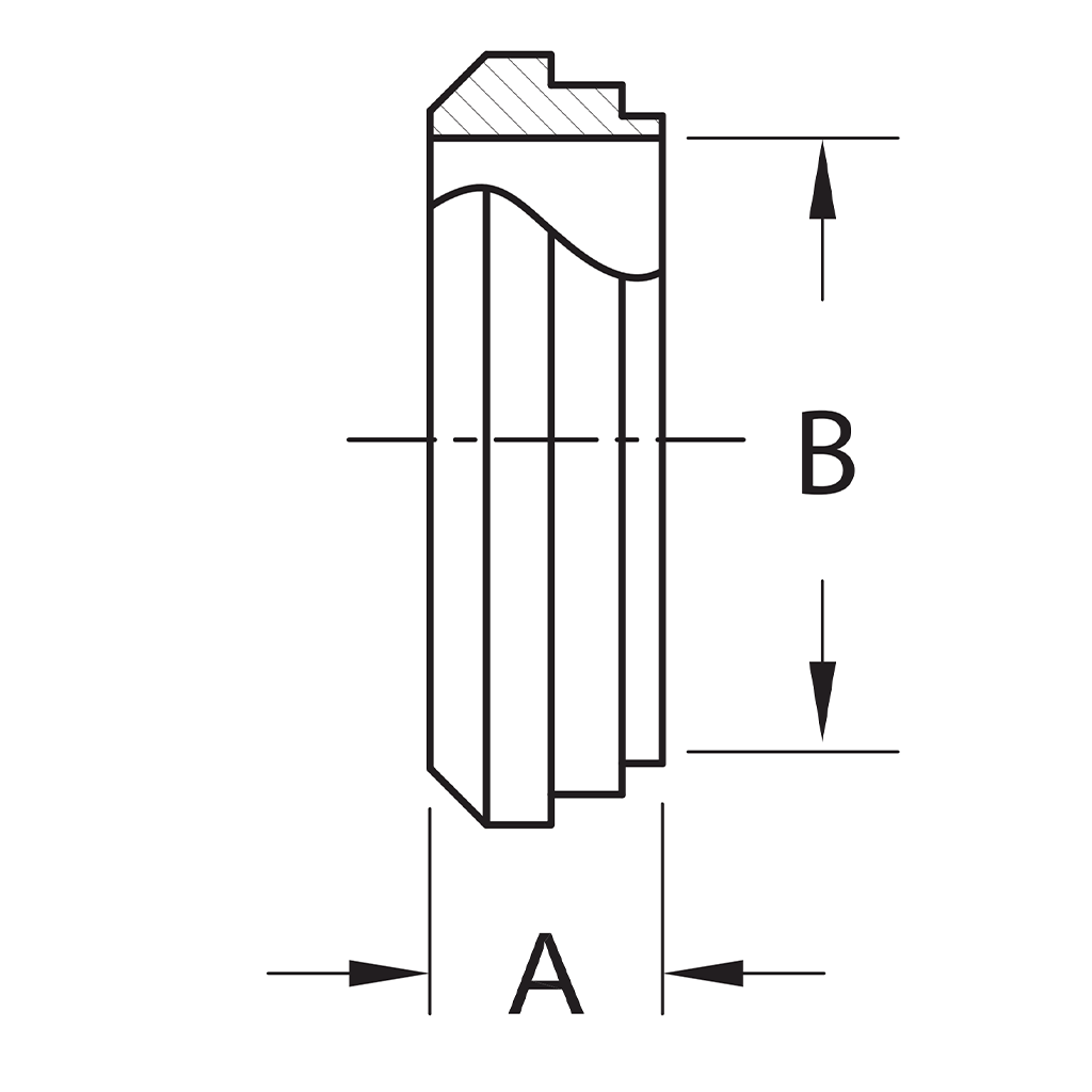 14PRF - Short Plain Bevel Seat Ferrule