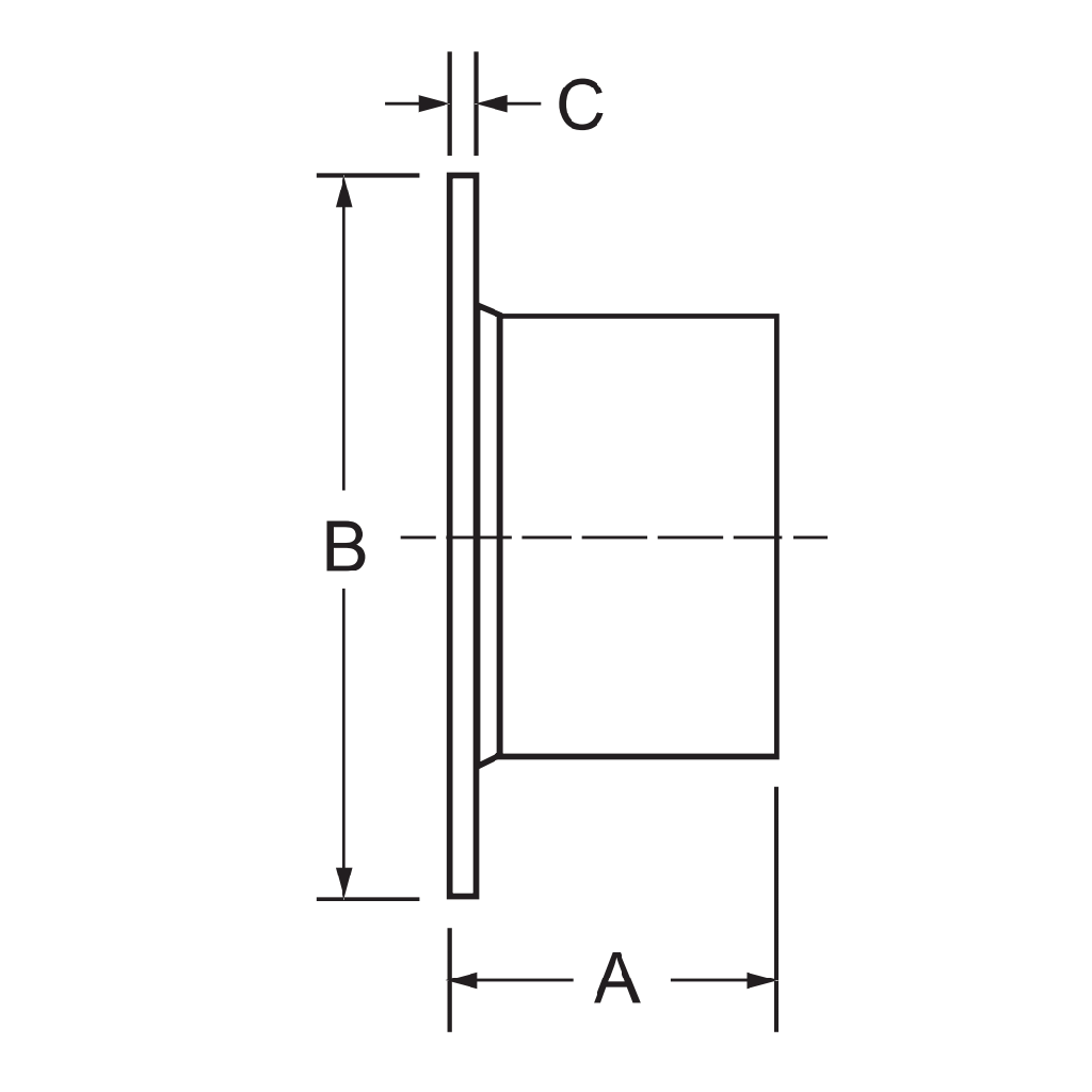 14VB - Type A Stub End